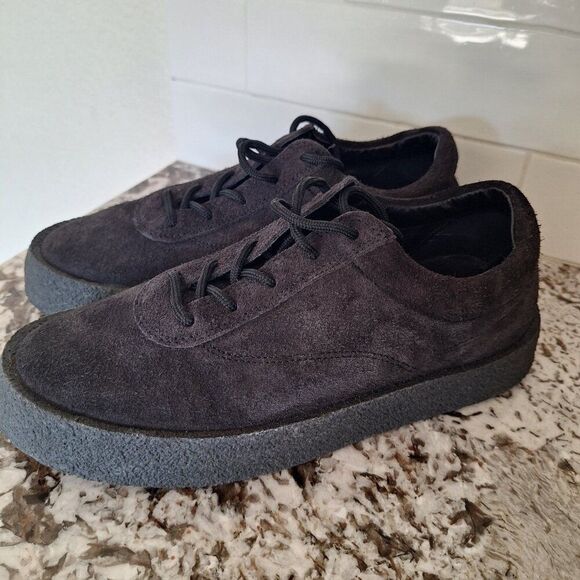 YEEZY Season 6 Sneaker Thick Shaggy Suede Graphite Crepe Tonal Sole Size 39 - Picture 4 of 11